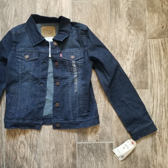 Levi's Jean Trucker Jacket GIrl's Size M NWT - Picture 1 of 4
